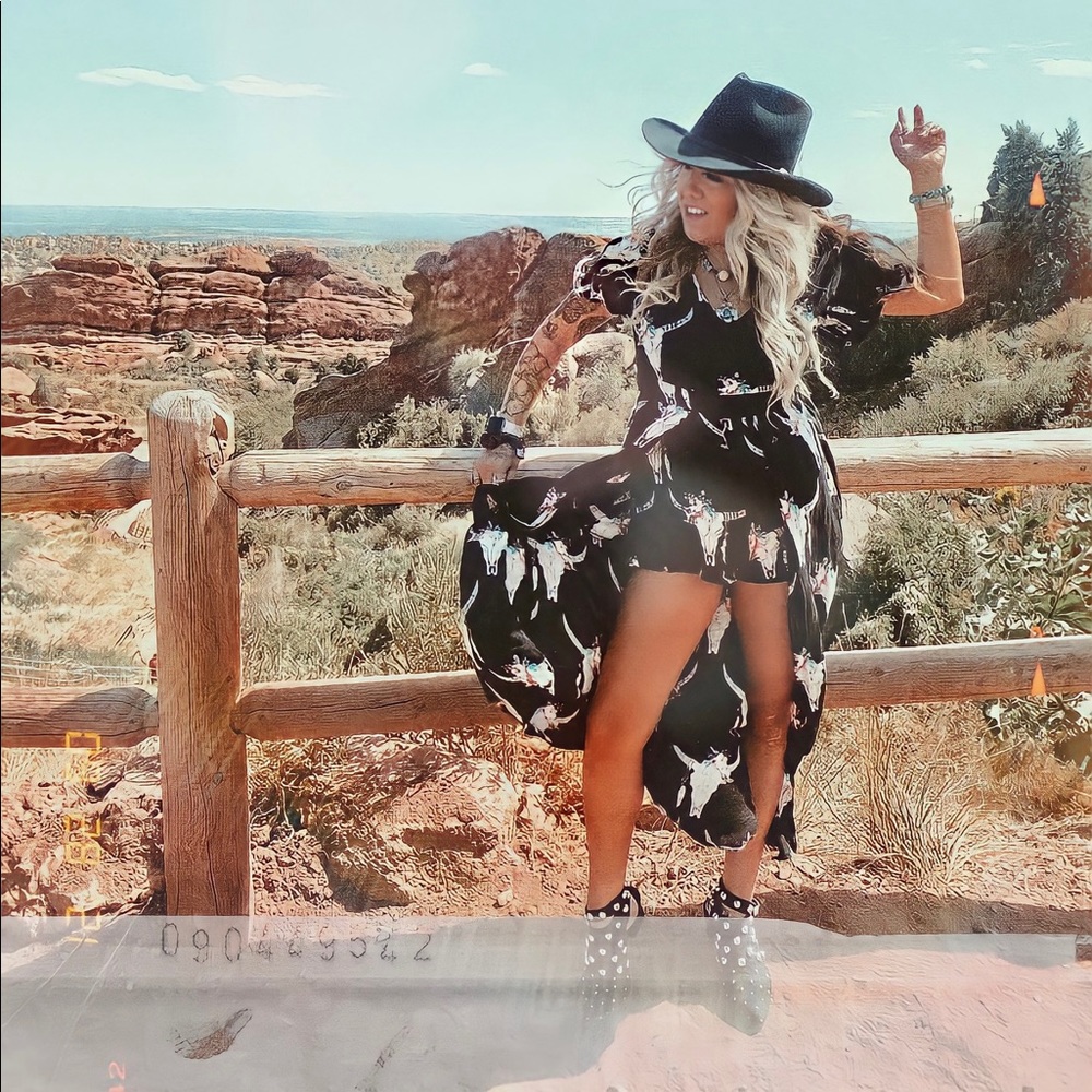 Longhorn romper dress 🌵